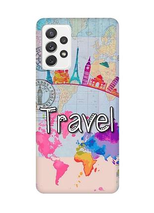 Чехол на samsung galaxy a72/a725 :: путешествие. travel (принт 321)