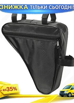 Ku сумка трикутна в universal fit раму selle monte grappa чорна для велосипеда велосумка для зберіганн uni2l_k