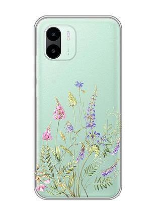 Прозрачный чехол на xiaomi redmi a1 :: цветочная идиллия (принт 382)