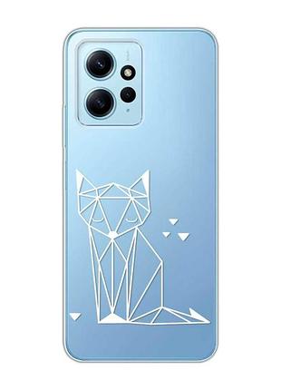 Прозорий чохол на xiaomi redmi note 12 4g лисиця (принт 127)