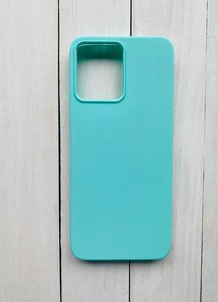 Силіконовий матовий чохол на xiaomi redmi 12 бірюзовий