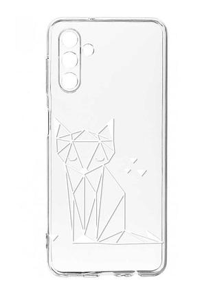 Прозорий чохол на samsung galaxy a35 5g (a356) :: лисиця (принт 127)