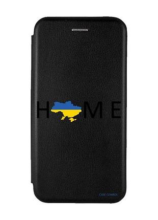 Чохол-книжка з малюнком для xiaomi redmi note 9/10x чорний :: дім україна (патріотичний принт 72)