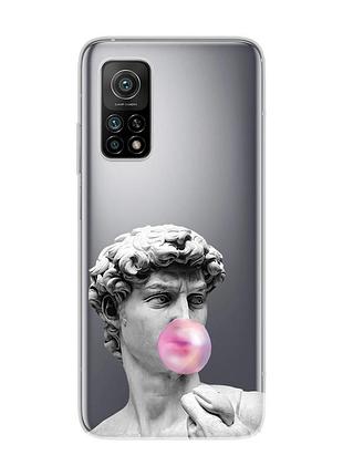 Прозрачный чехол на xiaomi mi 10t/mi 10t pro :: скульптура (принт 352)