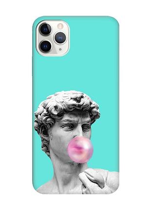 Матовий бірюзовий чохол на iphone 11 pro max (6.5) :: скульптура (принт 352)