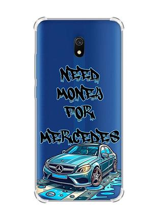 Чехол с утолщенными углами на xiaomi redmi 8a :: хочу мерседес (принт 387)