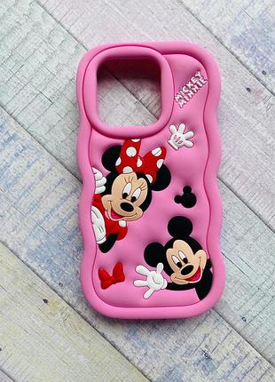 Чохол силіконовий 3d case для xiaomi redmi 12c міккі маус і мінні