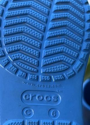 Чоботи дитячі crocs сині 3