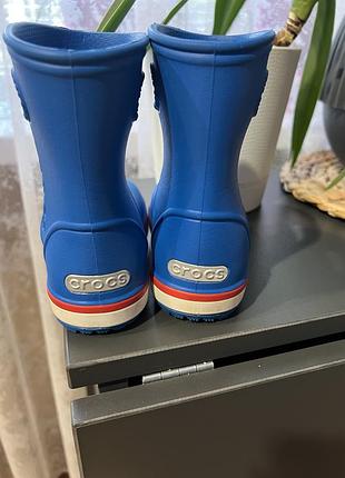 Чоботи дитячі crocs сині 2