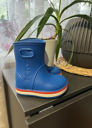 Чоботи дитячі crocs сині