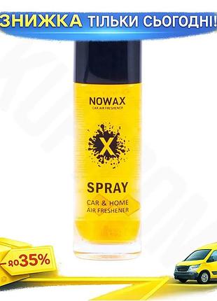 Ku ароматизатор nowax x universal fit spray tropic 50ml спрей для усунення запахів в автомобілі та буд uni2l_k
