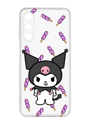 Прозорий чохол на samsung galaxy m14 куромі (принт 390)