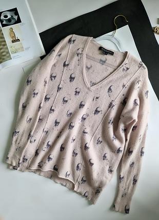 Преміум бренд skull cashmere кашеміровий джемпер р с