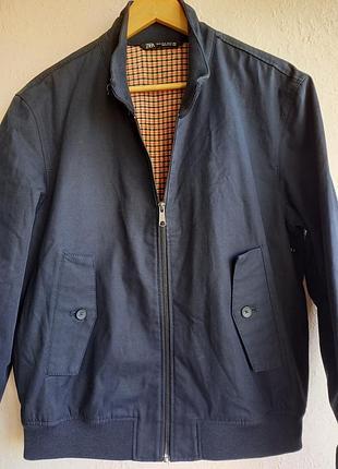 Куртка чоловіча  харрингтон (harrington jacket) від бренду zara