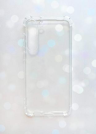Прозорий силіконовий чохол з потовщеними кутами на samsung galaxy s23 plus