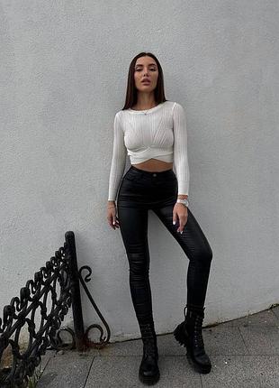 Брюки скинни женские 5