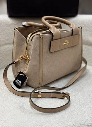 Сумка coach беж люкс якість