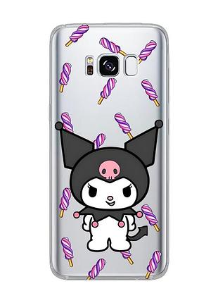 Прозрачный чехол для samsung s8 куроми (принт 390)