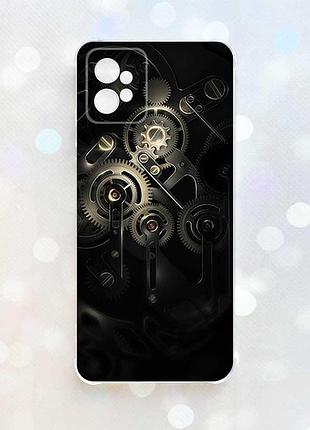 Чехол с утолщёнными углами на motorola moto g32 :: механизм (принт 238)
