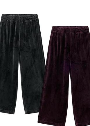 Велюрові штани zara 156,164 см на дівчинку
