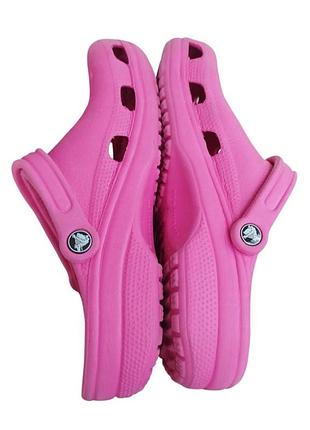 Яркие розовые сабо crocs classic clog - оригинал 2