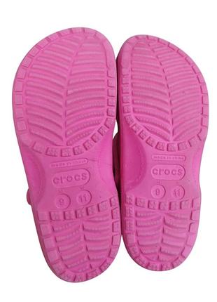 Яркие розовые сабо crocs classic clog - оригинал 4