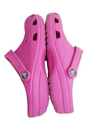 Яркие розовые сабо crocs classic clog - оригинал 3