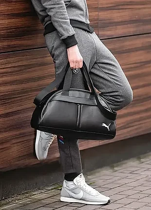 Спортивна шкіряна фітнес сумка puma, сумка жіноча в спортзал пума 2