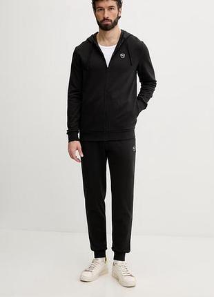 Чоловічий чорний  спортивний костюм puma xl