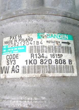 Компресор кондиціонера vw caddy 1k0820808b 3