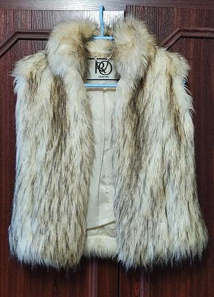 Меховая жилетка r&amp;o collection / размер s xs