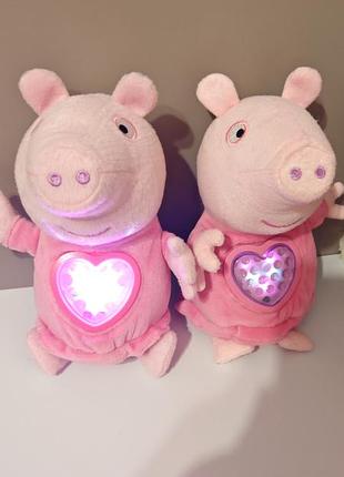 Свинка пеппа плюшева казковий сон пеппа peppa pig sleepover