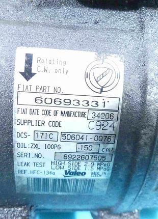 Компресор кондиціонера alfa romeo 159 60693331 7