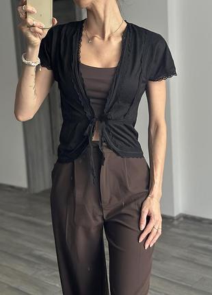 Кардиган блуза чорна zara
