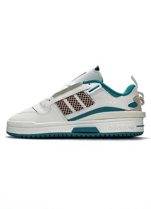Жіночі кросівки adidas forum mod low white turquoise