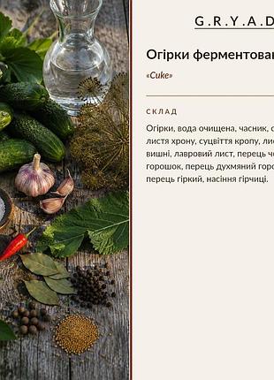 Огурцы ферментированные cuke gryadka 1 л 3