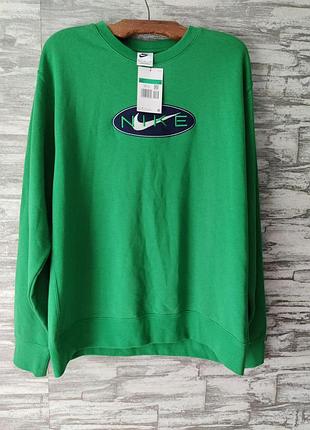 Свитшот nike sportswear retro green xl (fz4728-399) новый