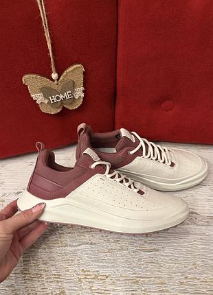 Кожаные фирменные кроссовки ecco 38р. 3