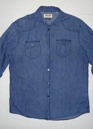 Сорочка джинсова denim regular fit (l)1 фото