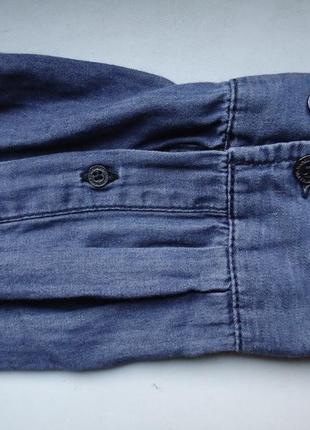 Рубашка джинсовая denim regular fit (l)7 фото