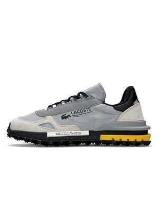 Чоловічі кросівки lacoste elite active pale grey black