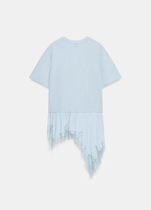 Футболка zara m новая белая 3