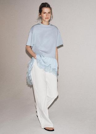 Футболка zara m новая белая 4
