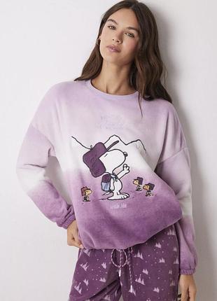 Піжама та капці  women'secret snoopy gradient velvet нова 4