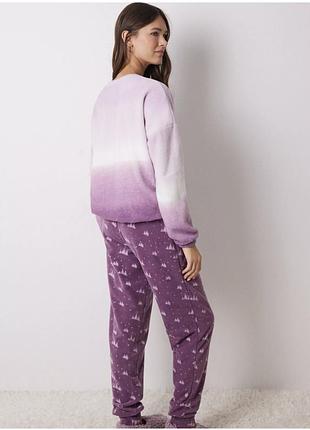 Піжама та капці  women'secret snoopy gradient velvet нова 3