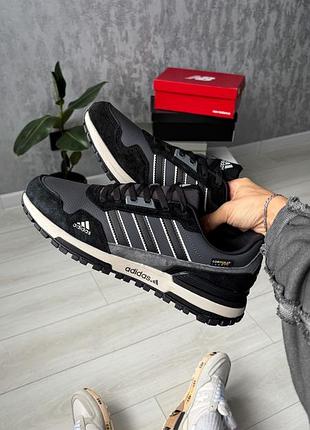 Adidas zx 750 black/grey большой