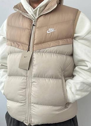 🔥 топова жилетка високої якості 🔥  nike storm-fit beige 🤩