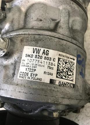 Компресор кондиціонера vw golf plus 5k0820803c 7