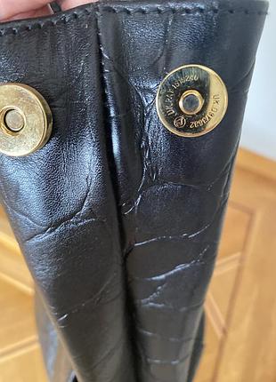 Сумка чорна шкіряна mulberry 2