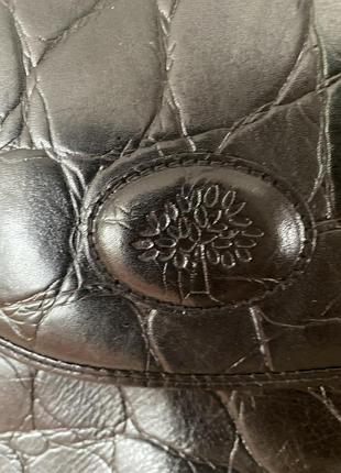 Сумка чорна шкіряна mulberry 4